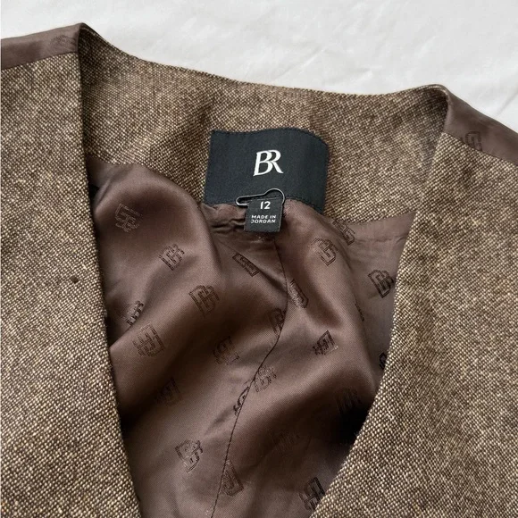 Banana Republic Women's Dark Brown Tweed Vest - Picture 4 of 7